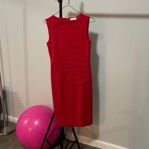 Calvin Klein red dress